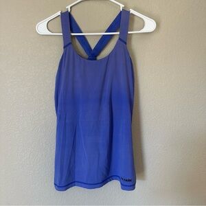 Beyoncé IVY PARK Brand‎ Blue/Purple Racerback Mesh Tank Top